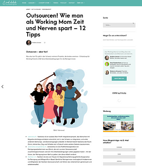 Anyworkingmom – Outsourcen! Wie man als Working Mom Zeit und Nerven spart – 12 Tipps