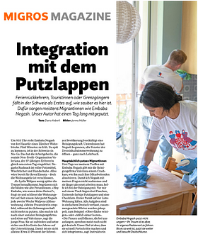 Migros Magazin – Integration mit dem Putzlappen